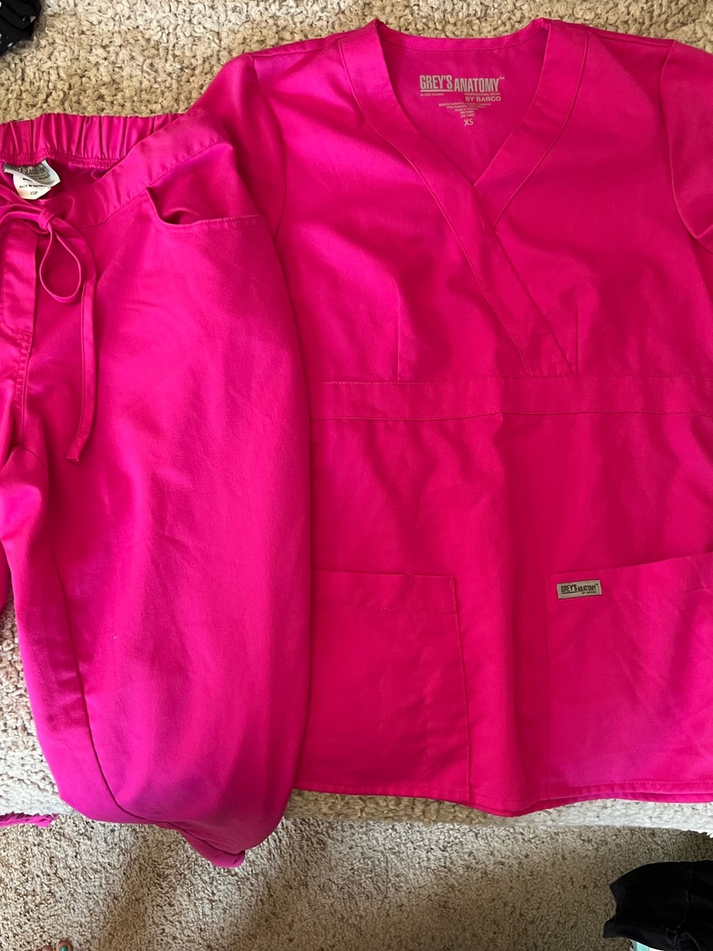 Grey's Anatomy by Barco Women's Scrub Top & Pants - Hot Pink